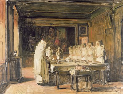 Siostry Hospicjum de Beaune Witające Łaskę, koniec XIX wieku autorstwa Joseph Bail