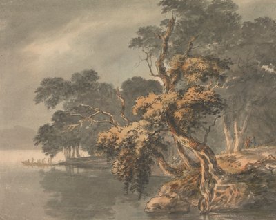 Jesienne drzewa nad jeziorem autorstwa Joseph Barber