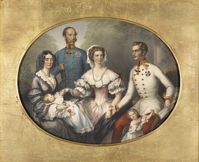 Cesarska Rodzina Austrii, 1856 autorstwa Joseph Bayer