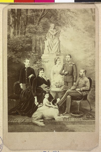Cesarz Austrii z rodziną Franciszek Józef I autorstwa Joseph Bermann