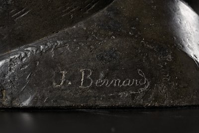 Detal głowy z czaplą autorstwa Joseph Bernard