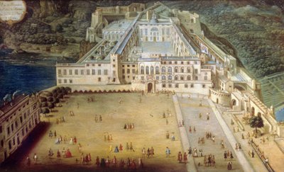 Pałac w Monako w 1732 roku autorstwa Joseph Bressan