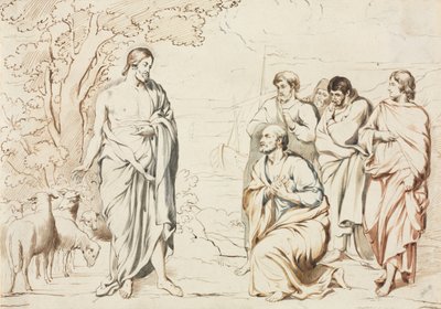 Chrystus i Jego uczniowie autorstwa Joseph Brett
