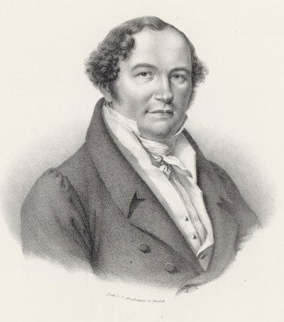 Portret kompozytora Conradina Kreutzera 1780-1849. autorstwa Joseph Brodtmann