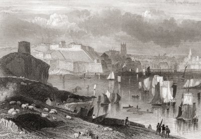 Plymouth, Devon, widok z góry Batten (zdjęcie) autorstwa Joseph Brown