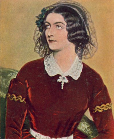 Lola Montez, irlandzka tancerka, która została kochanką króla Ludwika I Bawarskiego (kolorowa litografia) autorstwa Joseph Carl (after) Stieler