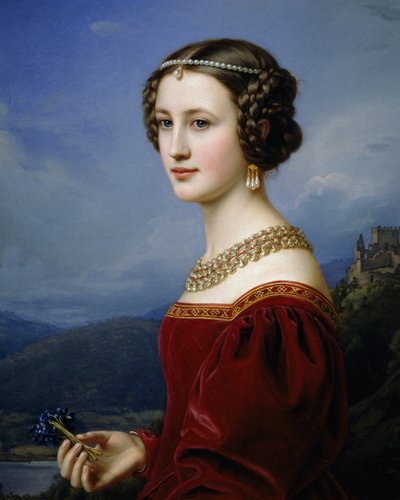 Portret Cornelii Vetterlein autorstwa Joseph Carl Stieler