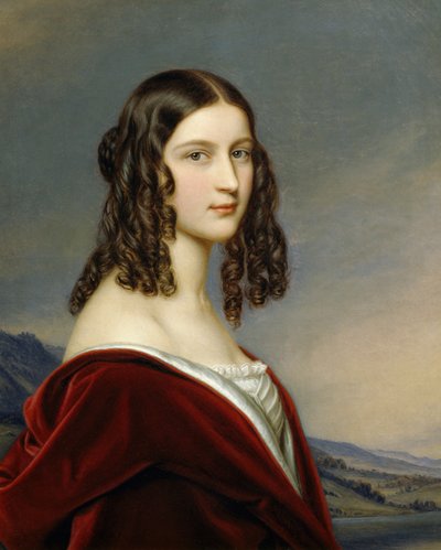 Portret Friederike Von Freiin Gumppenberg autorstwa Joseph Carl Stieler