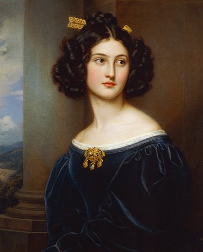 Portret Nanette Kaula (1812 - 1876) autorstwa Joseph Carl Stieler