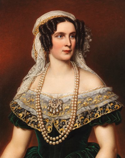 Portret królowej Teresy Bawarskiej 1792-1854, 1855. autorstwa Joseph Carl Stieler