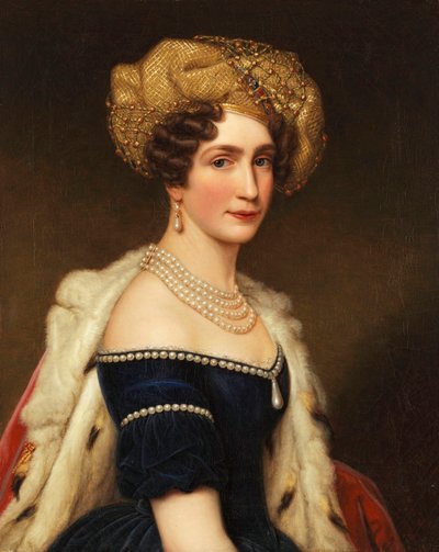 Księżniczka Augusta Bawarska (1788-1851), księżna Leuchtenberg, ok. 1825 (olej na płótnie) autorstwa Joseph Carl Stieler