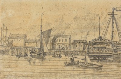 Scena portowa autorstwa Joseph Cartwright