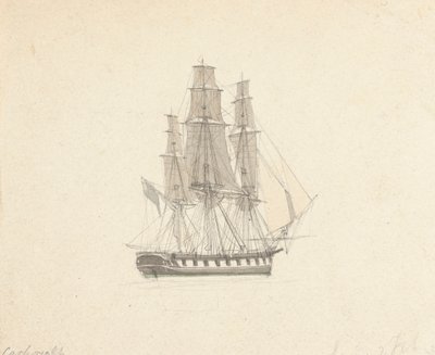 Pojedynczy hermafrodyta bryg autorstwa Joseph Cartwright