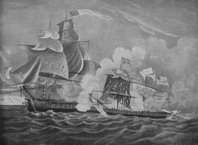 Prezydent i Mały Pas, c1812 autorstwa Joseph Cartwright