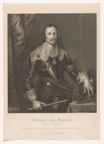 Portret van Francesco Tommaso van Savoye, prins van Carignano autorstwa Joseph Caspar