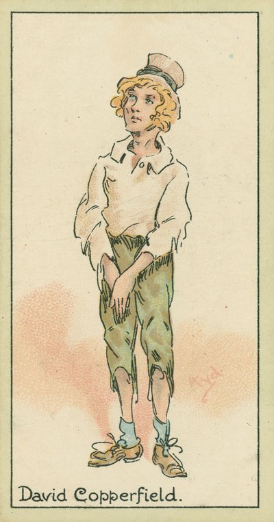 David Copperfield (kolorowa litografia) autorstwa Joseph Clayton (1856-1937) (after) Clarke