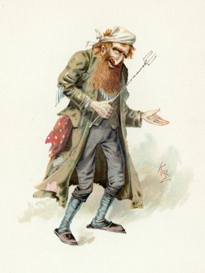 Fagin, ilustracja z "Character Sketches from Charles Dickens", ok. 1890 r. autorstwa Joseph Clayton Clarke