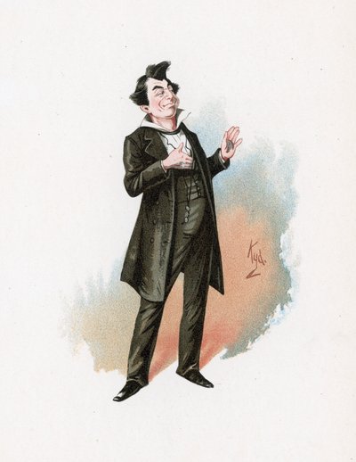 Pan Pecksniff, ilustracja z "Character Sketches from Charles Dickens", ok. 1890 r. autorstwa Joseph Clayton Clarke