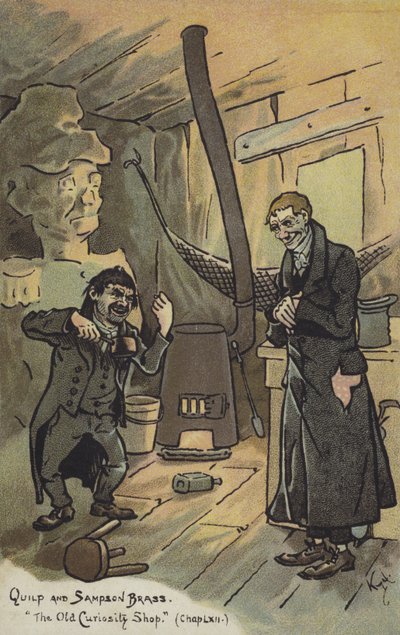 Quilp and Sampson Brass, stary sklep z ciekawostkami autorstwa Joseph Clayton Clarke