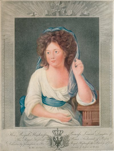 Jej Królewska Wysokość Księżniczka Louisa, córka Jego Królewskiej Wysokości Księcia Ferdynanda Pruskiego, 19 autorstwa Joseph Collyer