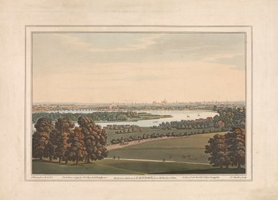 Battersea, Chelsea i Londyn z willi pana Ruckera autorstwa Joseph Constantine Stadler