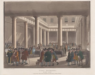 Giełda kukurydzy, Mark Lane, 1 września 1808 r., 1 września 1808 r. autorstwa Joseph Constantine Stadler