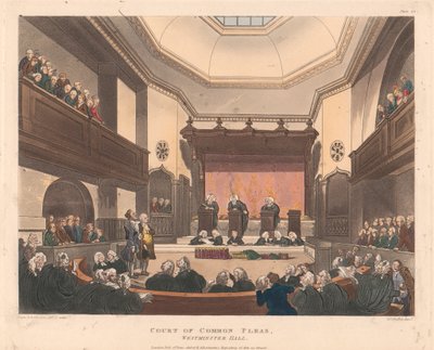 Sąd powszechnych zarzutów, Westminster Hall autorstwa Joseph Constantine Stadler