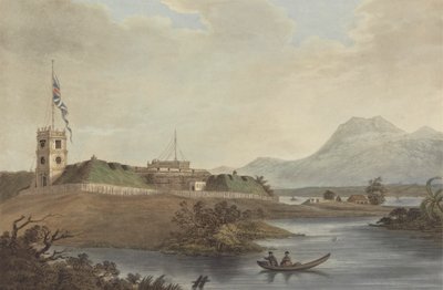 Fort Marlborough, Benkulen, Sumatra, 1799 autorstwa Joseph Constantine Stadler