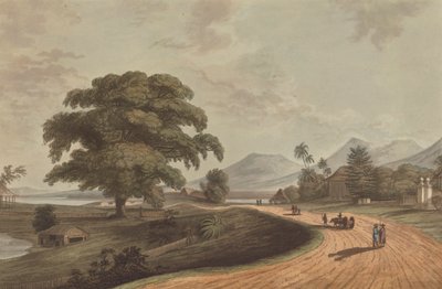Fort Marlborough z Old Bencoolen, Sumatra, 1799 autorstwa Joseph Constantine Stadler