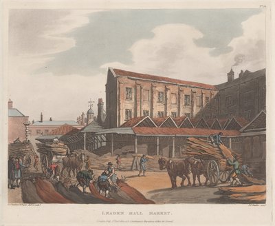 Targ Leadenhall, 1 stycznia 1809 r., 1 stycznia 1809 r. autorstwa Joseph Constantine Stadler