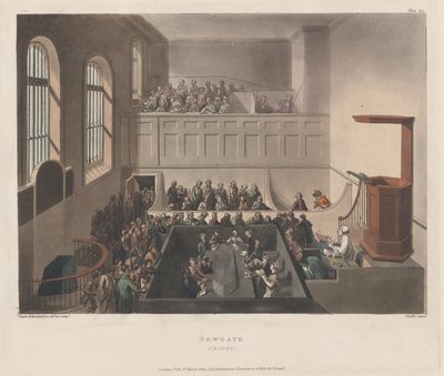 Kaplica Newgate, 1809., 1809. autorstwa Joseph Constantine Stadler