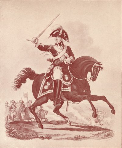 Oficer 2 Pułku Ratowników Okres Waterloo, 1812-1815 1909 autorstwa Joseph Constantine Stadler