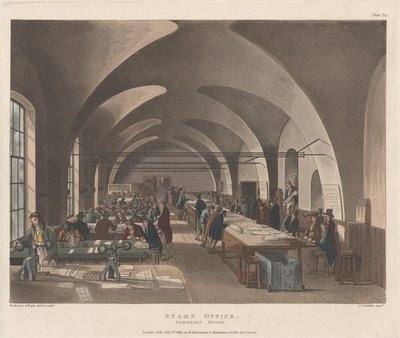 Urząd Skarbowy, Somerset House, 1 lipca 1809 r., 1 lipca 1809 r. autorstwa Joseph Constantine Stadler
