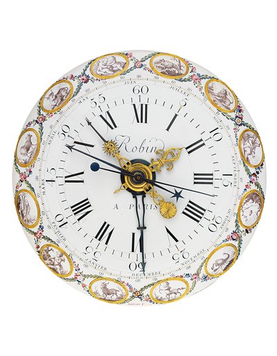 Ludwik XVI miesięczny regulator czasowy średniego i słonecznego płaszcza z remontem, 1778 autorstwa Joseph Coteau