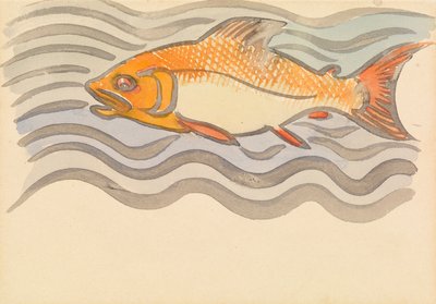 Ryba (akwarela na papierze) autorstwa Joseph Crawhall