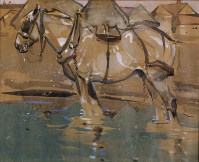 Basen do picia (wc i gwasz na papierze) autorstwa Joseph Crawhall