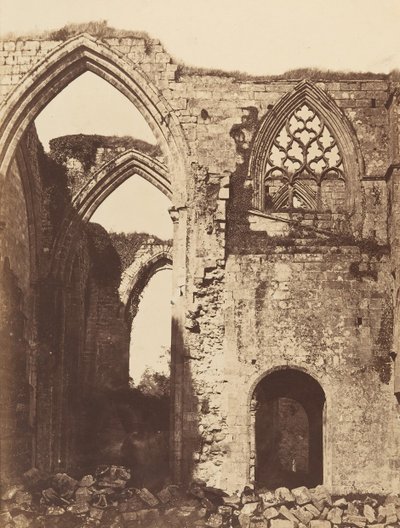 Klasztor Boltona. Z południa, lata 50. XIX wieku. autorstwa Joseph Cundall