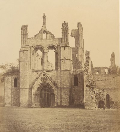 Opactwo Kirkstall. Z Zachodu, lata 50. XIX wieku. autorstwa Joseph Cundall