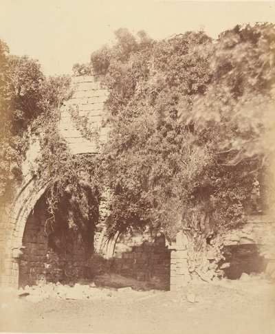 Opactwo Kirkstall. Ruiny po południowej stronie, lata 50. XIX wieku. autorstwa Joseph Cundall