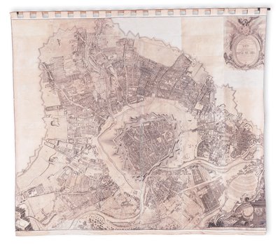 Wiedeńska mapa ścienna, 1776 lub 77 autorstwa Joseph Daniel Huber