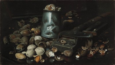 Martwa natura z puszką i orzechami, ok. 1886 r. autorstwa Joseph Decker