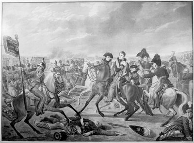 JKW William Książę Orański ranny w chwili zwycięstwa w pamiętnej bitwie pod Waterloo, 1815, opublikowany 1816 autorstwa Joseph Denis after Odevaere