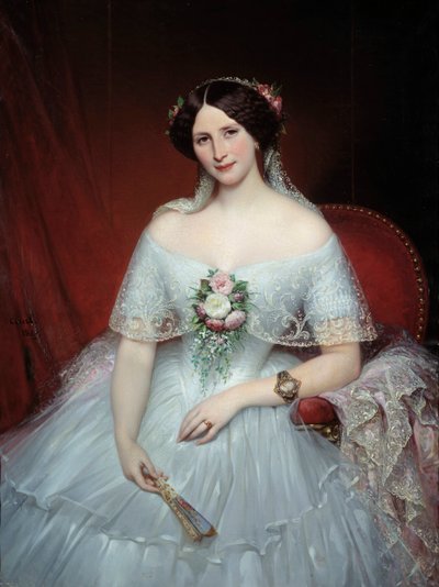 Portret Madame Pouchet Jest żoną doktora Archimede Poucheta, przyjaciela Gustave