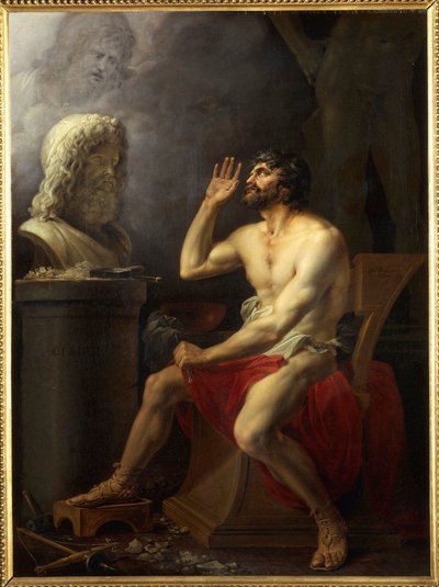 Grecki rzeźbiarz Fidiasz autorstwa Joseph Dorffmeister