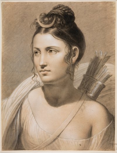 Diana (lápis de cera sobre papel) polonês autorstwa Joseph Ducq