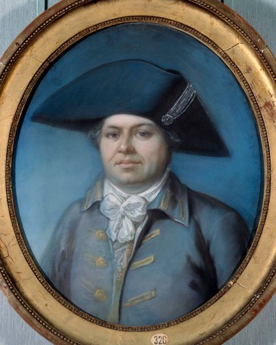 Portret Georges Cadoudal (1771-1804) Jest jednym z najsłynniejszych chouanów. Obraz Josepha Ducreux (1735-1802). 18 wiek. Orlean, Muzeum Sztuk Pięknych autorstwa Joseph Ducreux