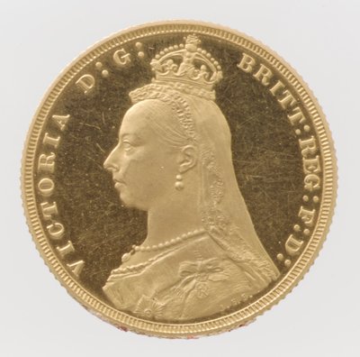 Królowa Wiktoria Jubileuszowa głowa suwerena, 1887. autorstwa Joseph Edgar Boehm
