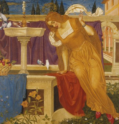 Piękno widząc obraz swojego domu w fontannie autorstwa Joseph Edward Southall