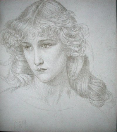 Głowa dziewczyny autorstwa Joseph Edward Southall
