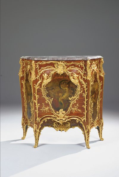 Kredens, ok. 1900 (oprawa ormolu kingwood i wenis martin) autorstwa Joseph Emmanuel Zwiener